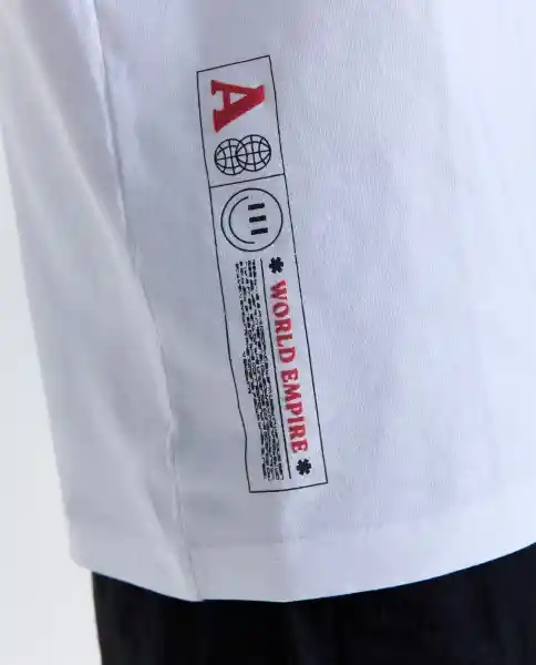 Camiseta Hombre Blanco Talla S 849G008_BLA110601 Americanino