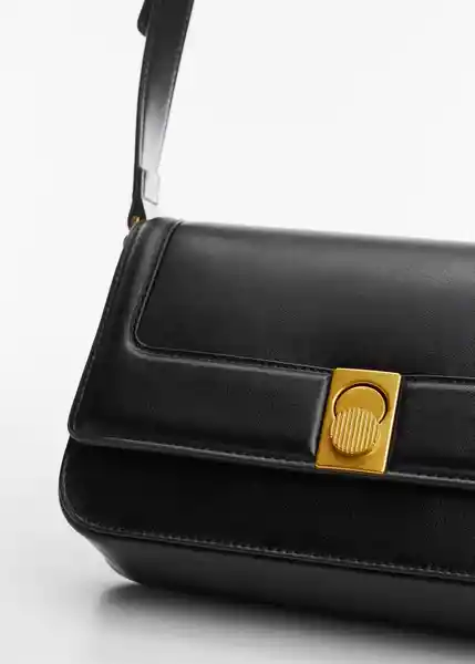 Bolso M Luxor Negro Talla 99 Mujer Mango