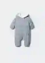 Abrigo Anorak Teddyl5 Antracita Talla 64 Niños Mango