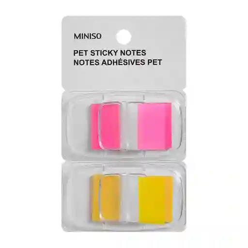 Miniso Post-It Extraíbles Pet 2 Colores Pequeños