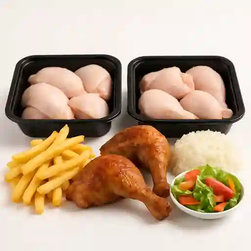 Combo 7 con 2 Bandejas de Pollo