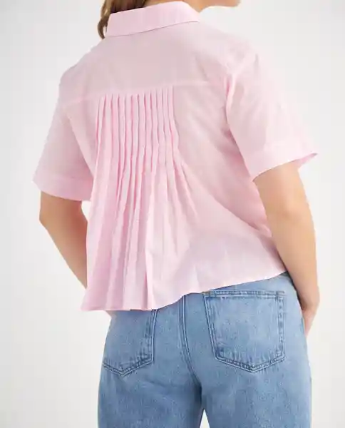 Camisa Rosa Magenta Medio Talla L 619F031 Esprit