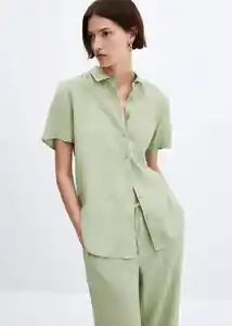 Pantalón Lisa-w Verde Talla S Mujer Mango
