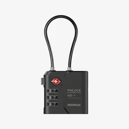 Momax Candado de Viaje Con Localizador Negro