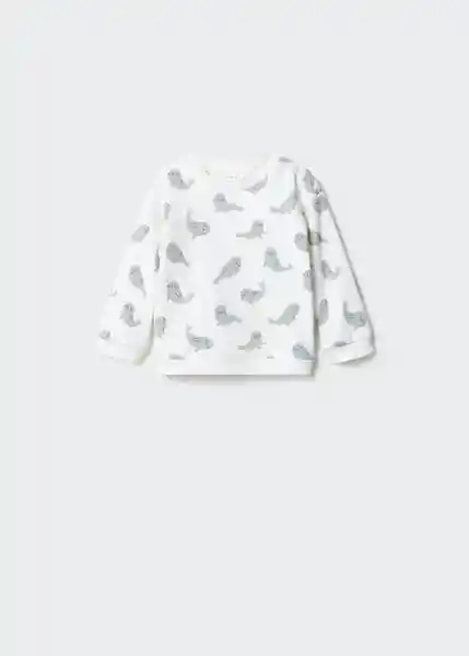 Sudadera Seals Off White Talla 64 Niños Mango