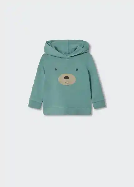 Sudadera Zoo Verde Pastel Talla 72 Niños Mango