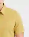 Camisa Dyed Twill Manga Corta Verde Talla M Chevignon