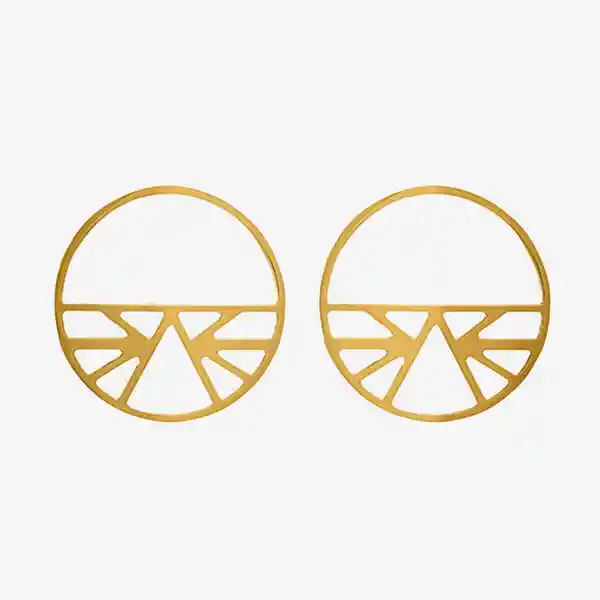 Aretes Ibiza Dorado 43 mm