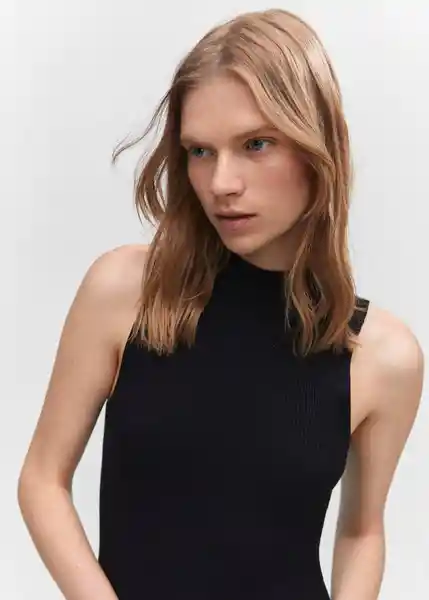 Vestido Perez Negro Talla M Mujer Mango