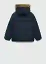Abrigo Anorak Ignacio Navy Talla 10 Niños Mango