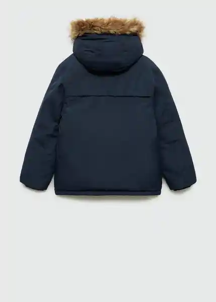 Abrigo Anorak Ignacio Navy Talla 10 Niños Mango