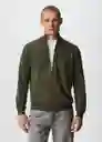 Cardigan Tenc Khaki Talla Xxl Hombre Mango