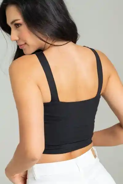 Crop Top Hudson Color Negro Talla XS Ragged