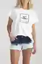 ONeill Camiseta Classic Cube Femenino Blanco Talla L