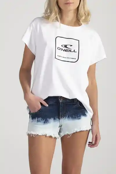 ONeill Camiseta Classic Cube Femenino Blanco Talla L