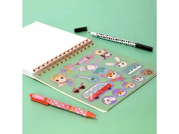 Set Cuaderno Espiral y Lapicero Con Estuche Casaideas