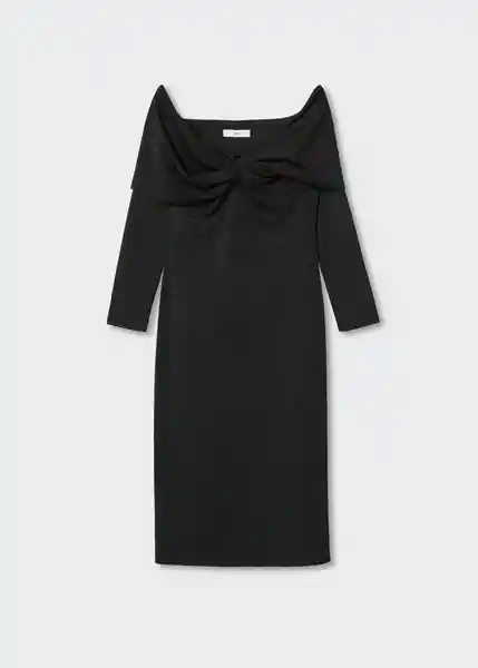 Vestido Amy-L Negro Talla L Mujer Mango