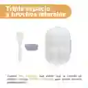 Contenedor Alimentos Doble Capa Con Asa 1200 mL Serie Miniso