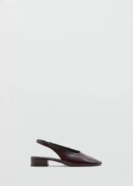 Zapatos Game Burdeos Talla 38 Mujer Mango