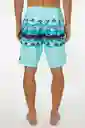 ONeill Short de Baño Hyperfreak Heist Print Am Aquamarine T. 36