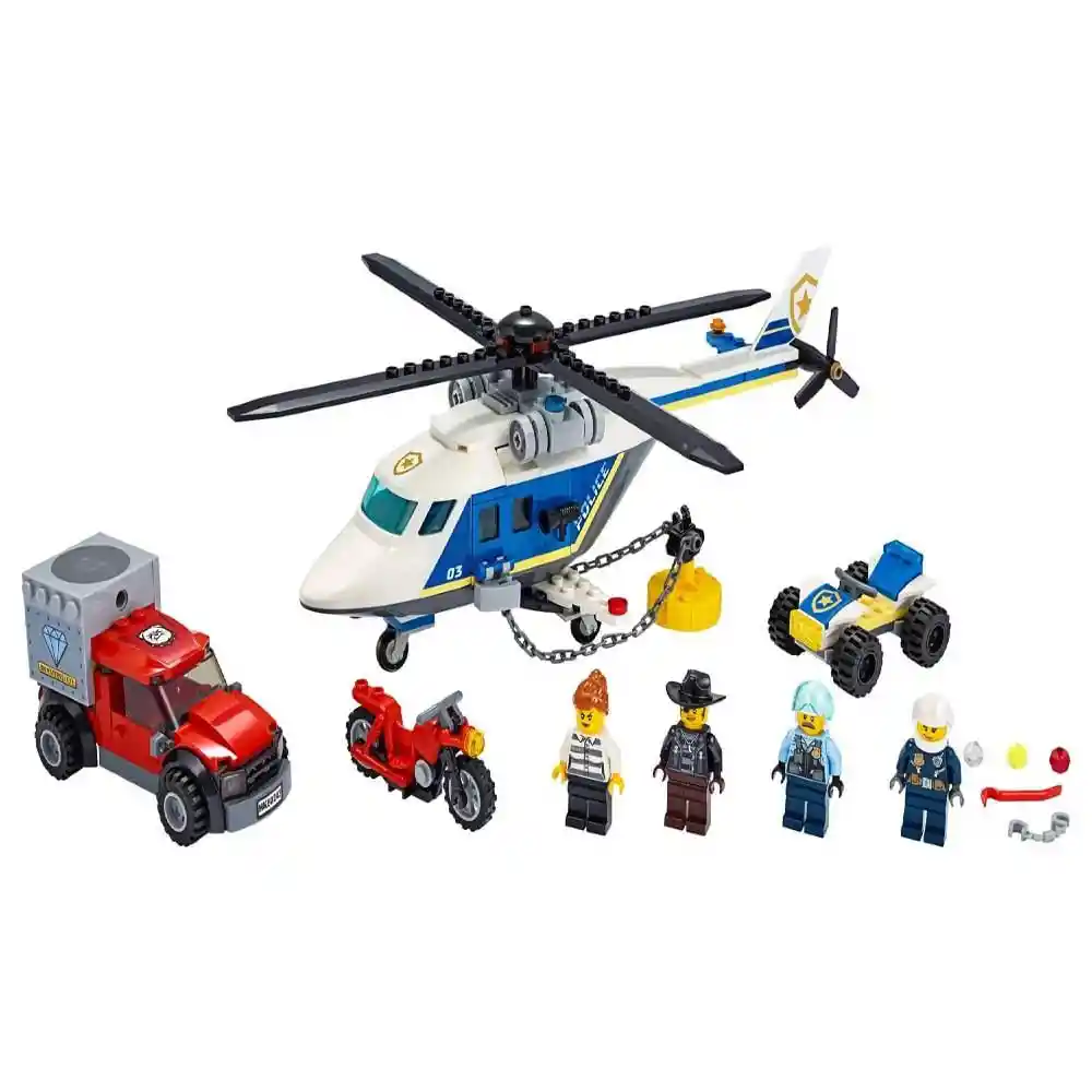 Lego Ct Policía: Persecución En Helicóptero