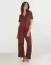 Pijama Aerie Vinotinto Talla Large 1853677 American Eagle