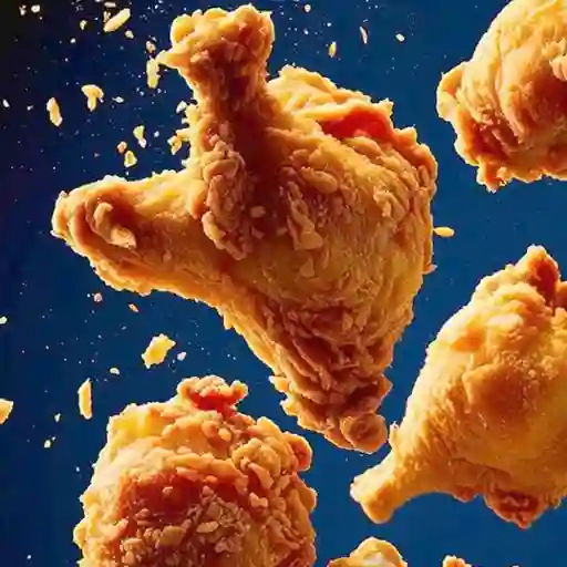 1/4 De pollo apanado