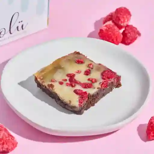 Brownie de frambuesa