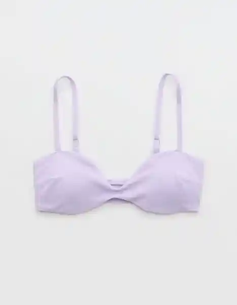 Top de Bikini Aerie Morado Talla: SMALL 5722580 American Eagle