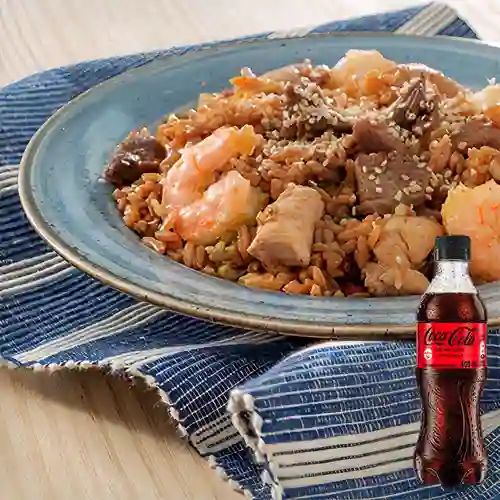 Combo Arroz Chaufa Mar&Tierra +Cocacola S/az 400ml