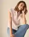 Camisa Rosa Papel Claro Talla L 113G012 Esprit