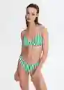 Top Bikini Ondita Verde Pastel Talla M Mujer Mango