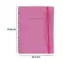 Cuaderno de Espiral con Plan Mensual Fucsia Miniso