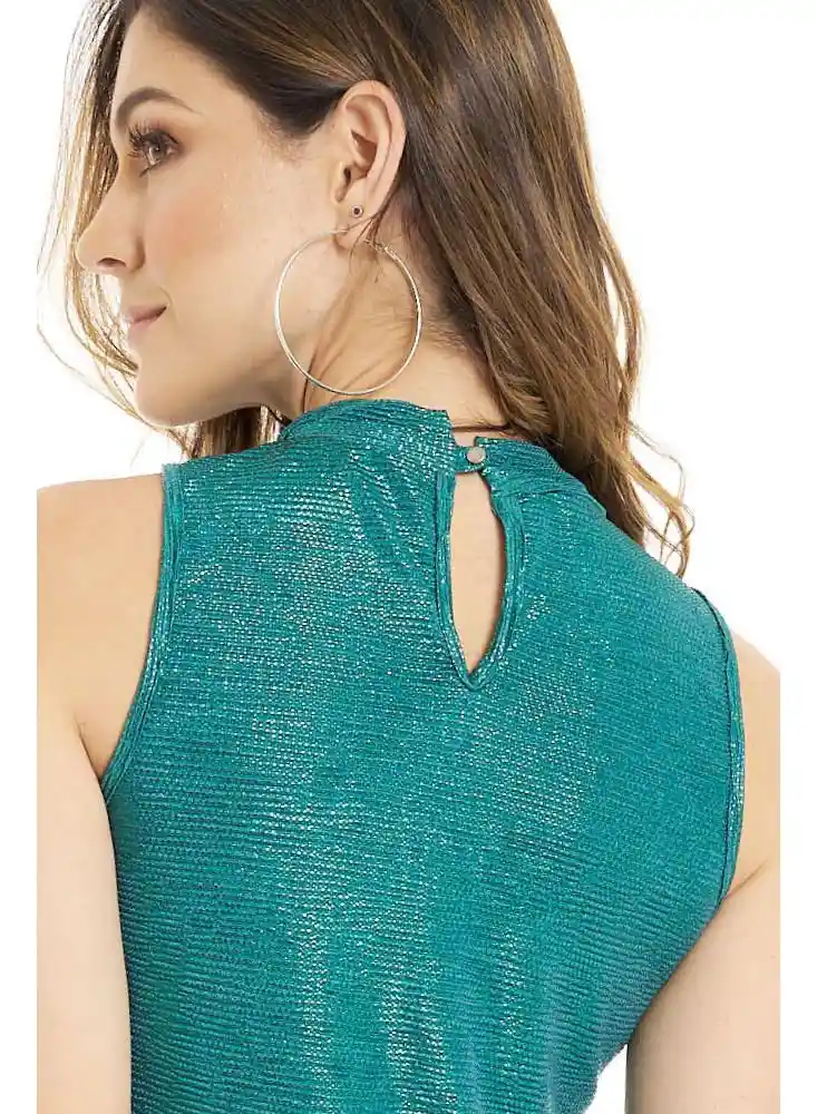 Blusa Tailandia Color Verde Esmeralda Talla XS Ragged