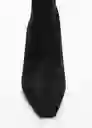 Botines Glo Negro Talla 39 Mujer Mango