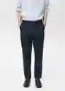 Pantalón Allen Navy Talla 40 Hombre Mango