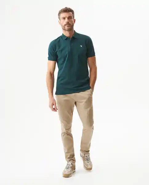 Camiseta Polo Muscle Verde Ponderosa Ultraoscuro L Chevignon