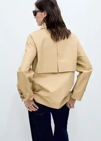 Abrigo Parka Tropic Camel Talla S Mujer Mango