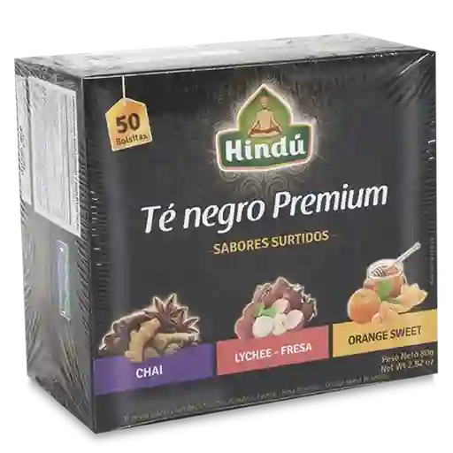 Hindu Té Negro Premium Sabores Surtidos