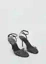 Sandalias Zazo Negro Talla 39 Mujer Mango