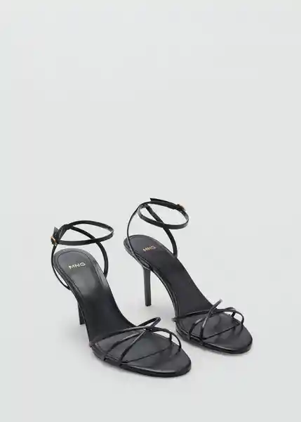 Sandalias Zazo Negro Talla 39 Mujer Mango