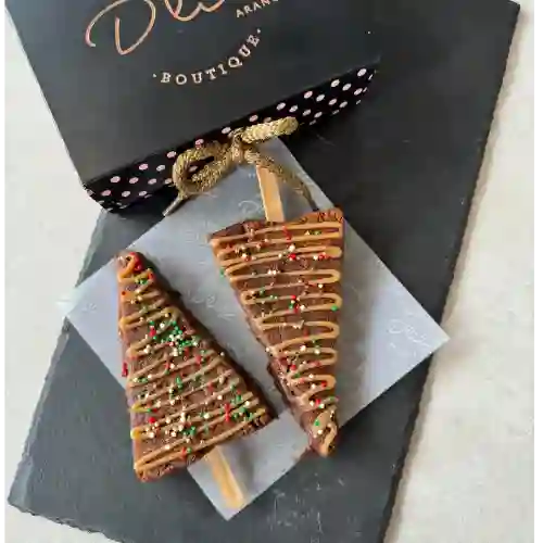 Paletas de Brownie Navidad (Caja X2)