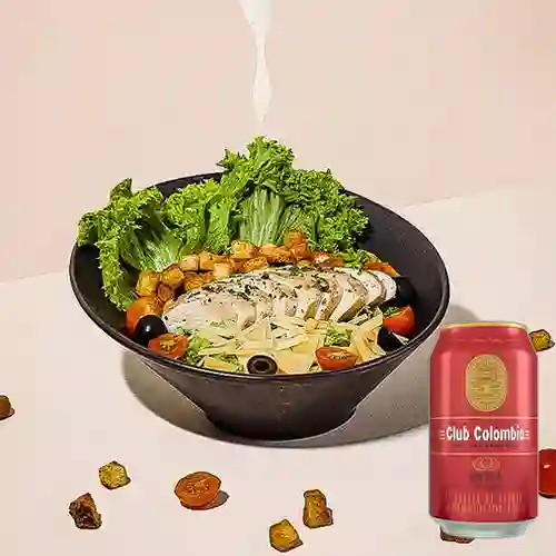 Combo Ensalada César + Club col. Roja Lta 330ml