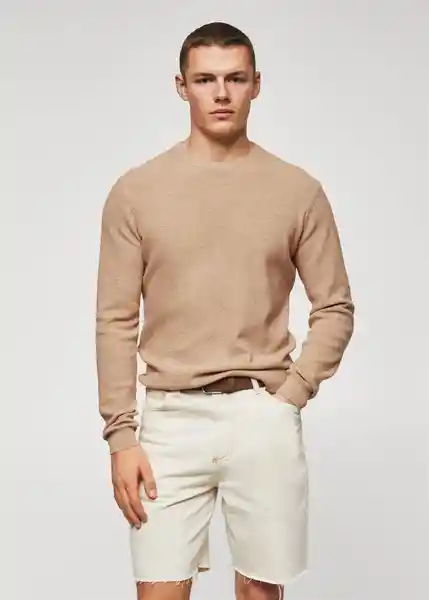 Saco Jersey Antigua Beige Talla L 47040809_08 Hombre Mango