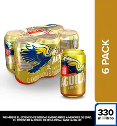 Aguila Light Cerveza Tipo Lager en Lata