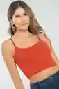 Crop Top Tiras Malibu Color Cobre Talla XL Ragged