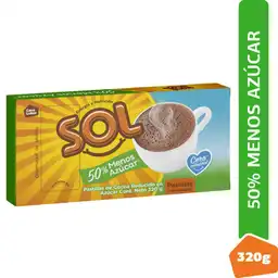 Sol Chocolate de Mesa en Pastillas Reducido en Azúcar