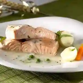 Salmon Al Vino
