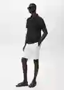 Camiseta Polo Ezequi Azul Noche Talla S Hombre Mango