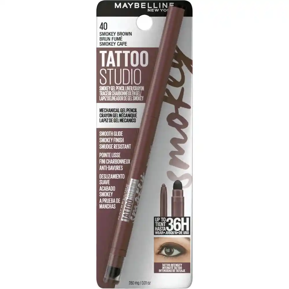 Delineador Ojos Retractil Maybelline Totto Studio Kajal Smokey Brown Café